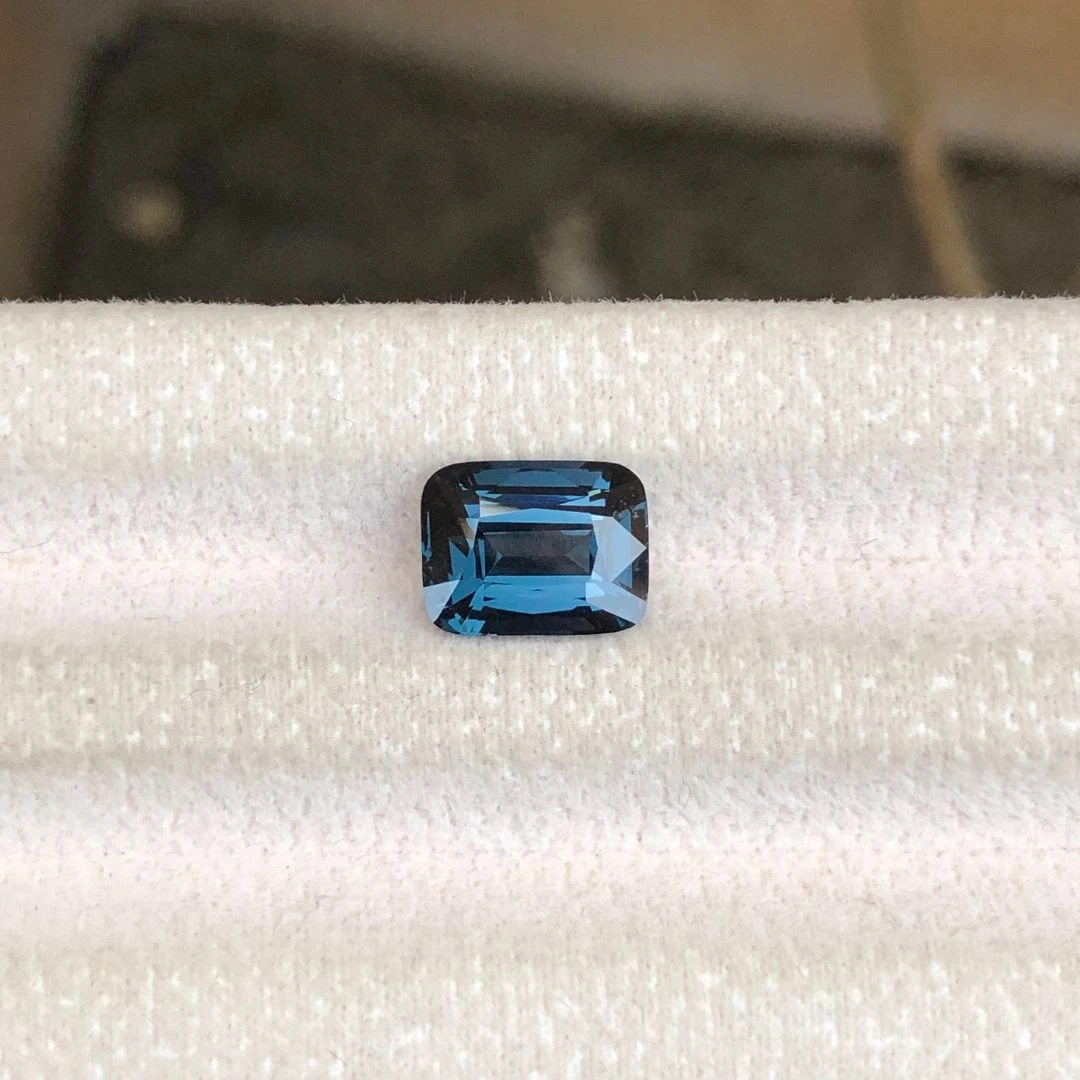 3.12 ct Natural Blue Spinel Cushion Shape Loose Gemstone from Tanzania — view 5